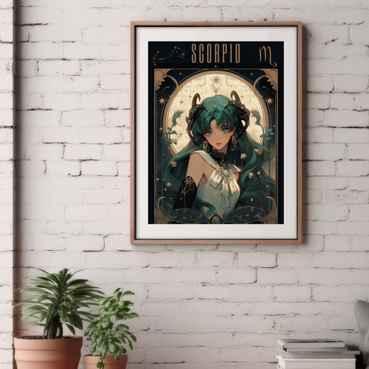 Pluto Zodiac Sign Scorpio Poster