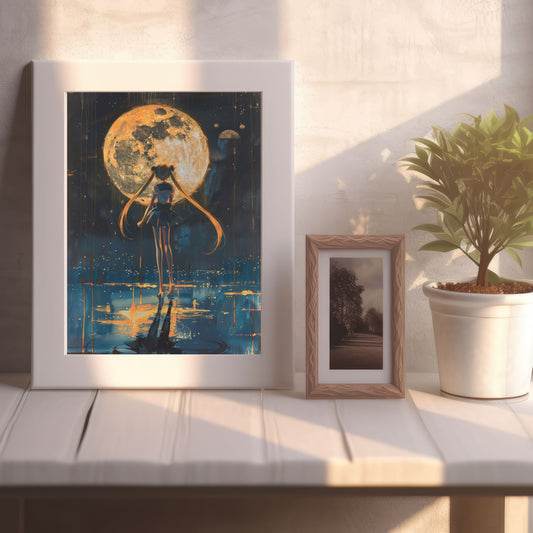 Moon Gouache Poster