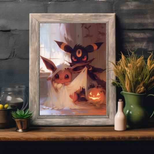 Pokemon Umbreon and Eevee Poster