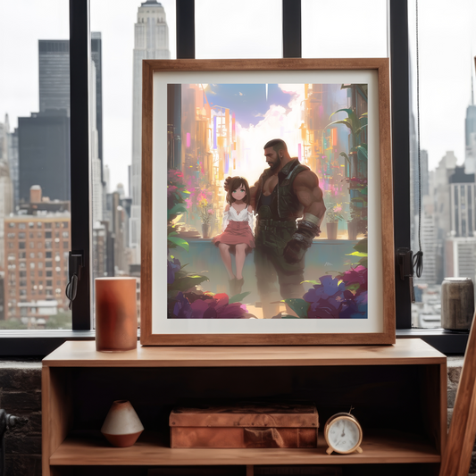 FF VII Marlene and Barret Poster