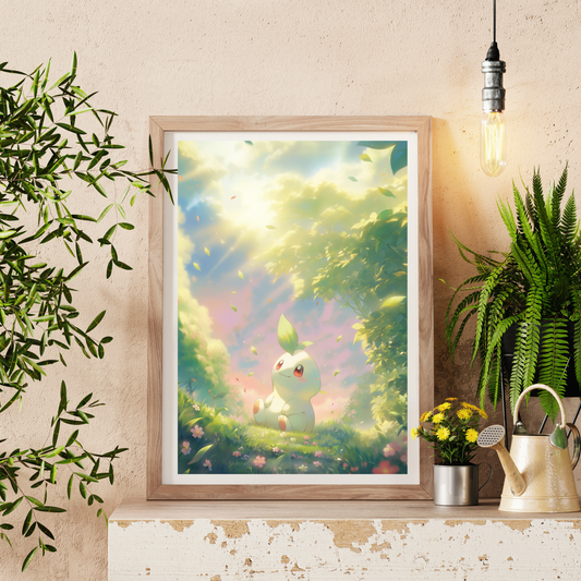 Pokemon Chikorita Poster