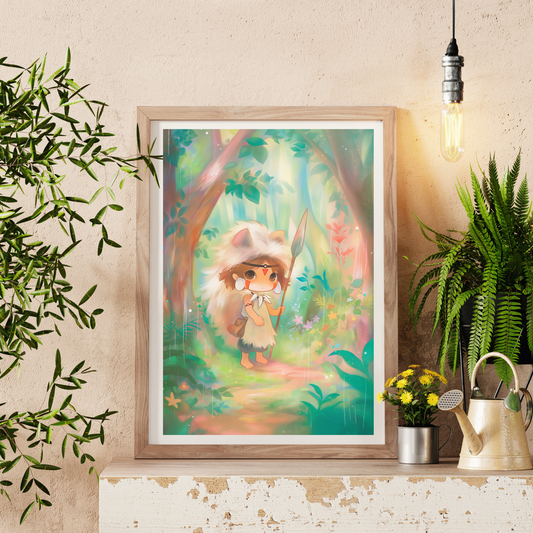 Princess Mononoke Chibi Poster