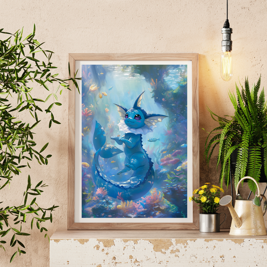 Pokemon Vaporeon Poster