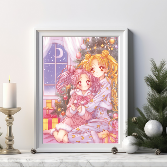 Usagi & Chibiusa Christmas Poster