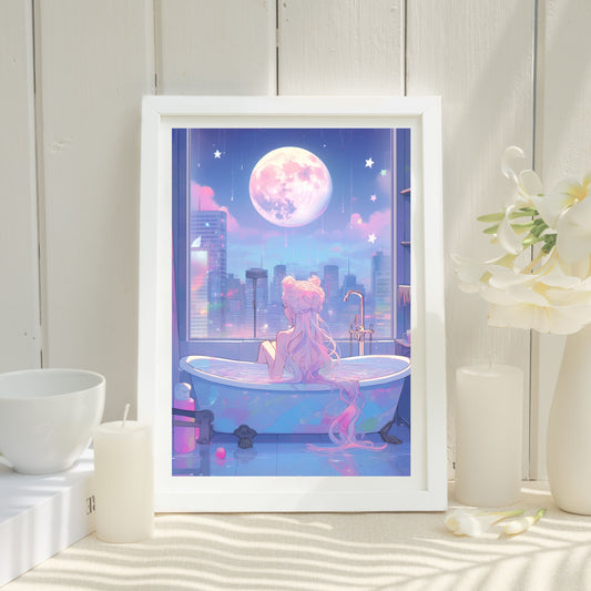 Moon Bath Poster