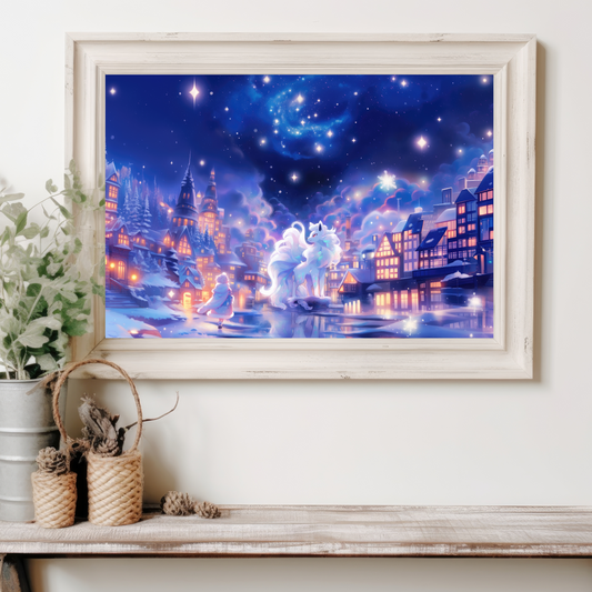 Pokemon Alola Ninetales Poster