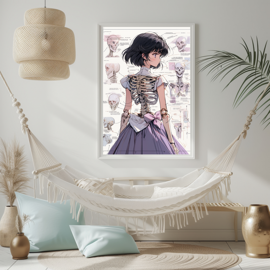 Saturn Skeleton Poster