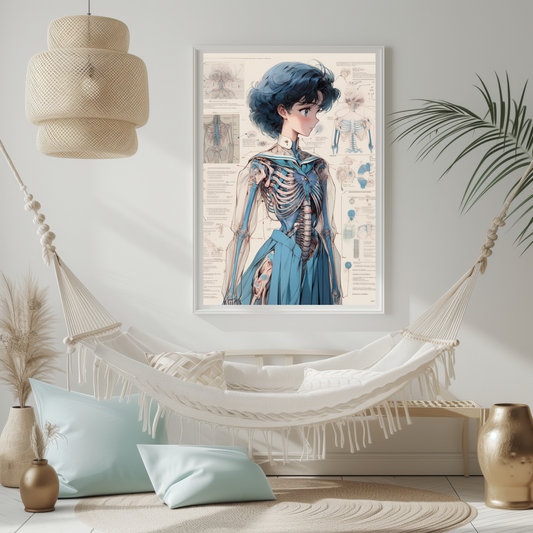 Mercury Skeleton Poster