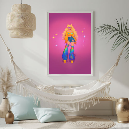 Venus Hippie 70's Poster