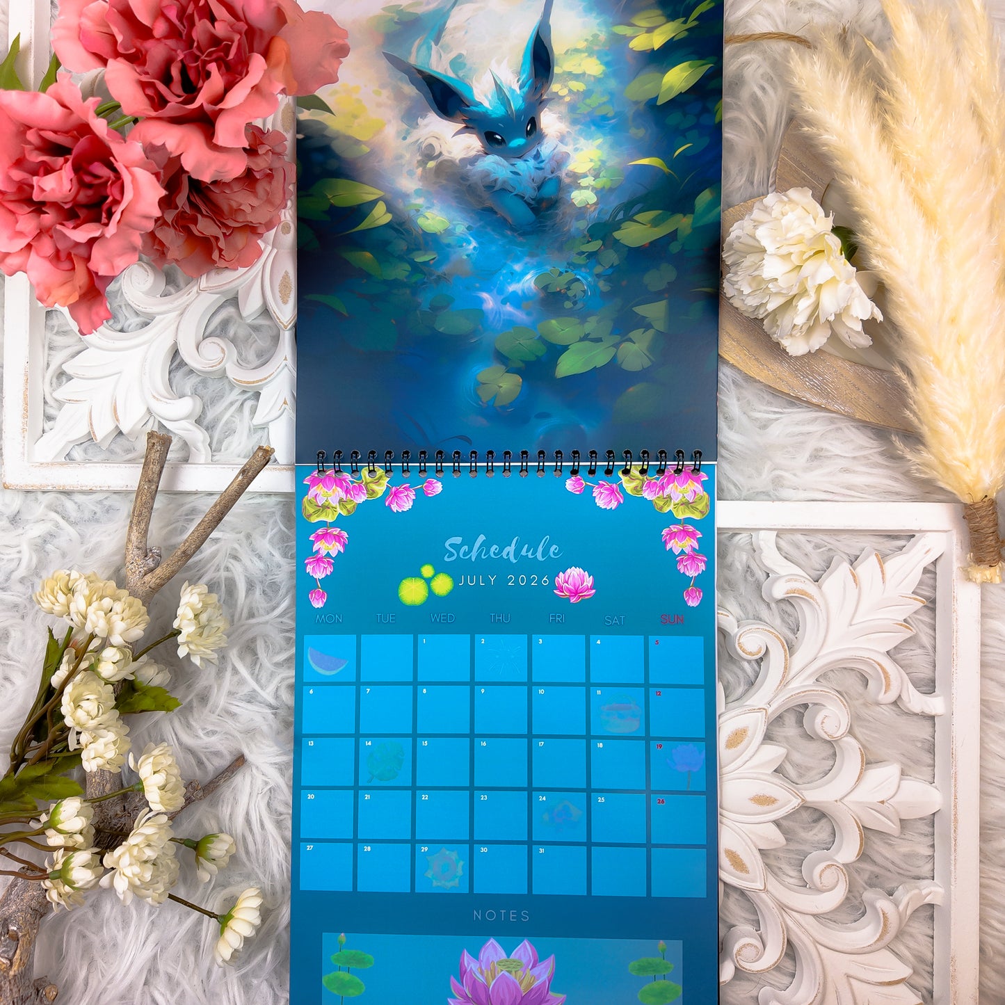 Pokemon Eevee Evolution Wall Calendar