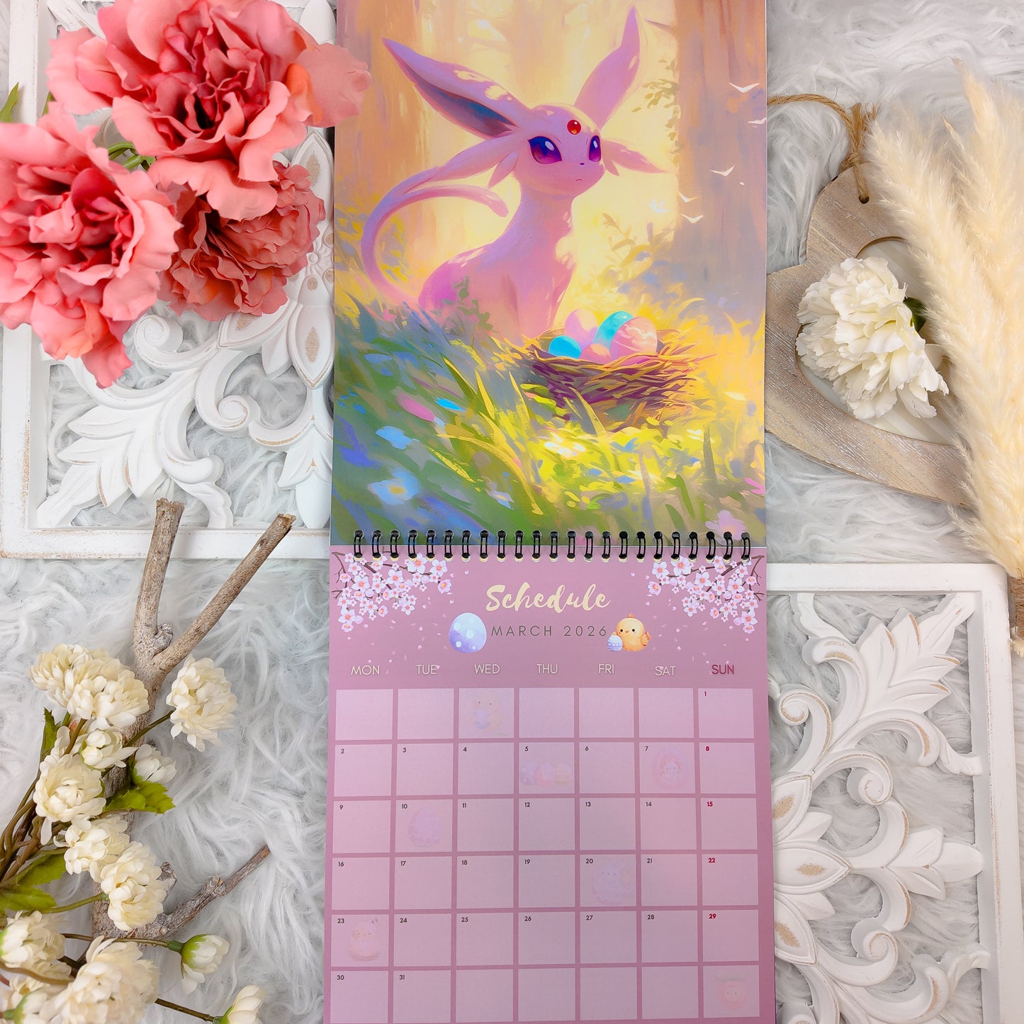 Pokemon Eevee Evolution Wall Calendar