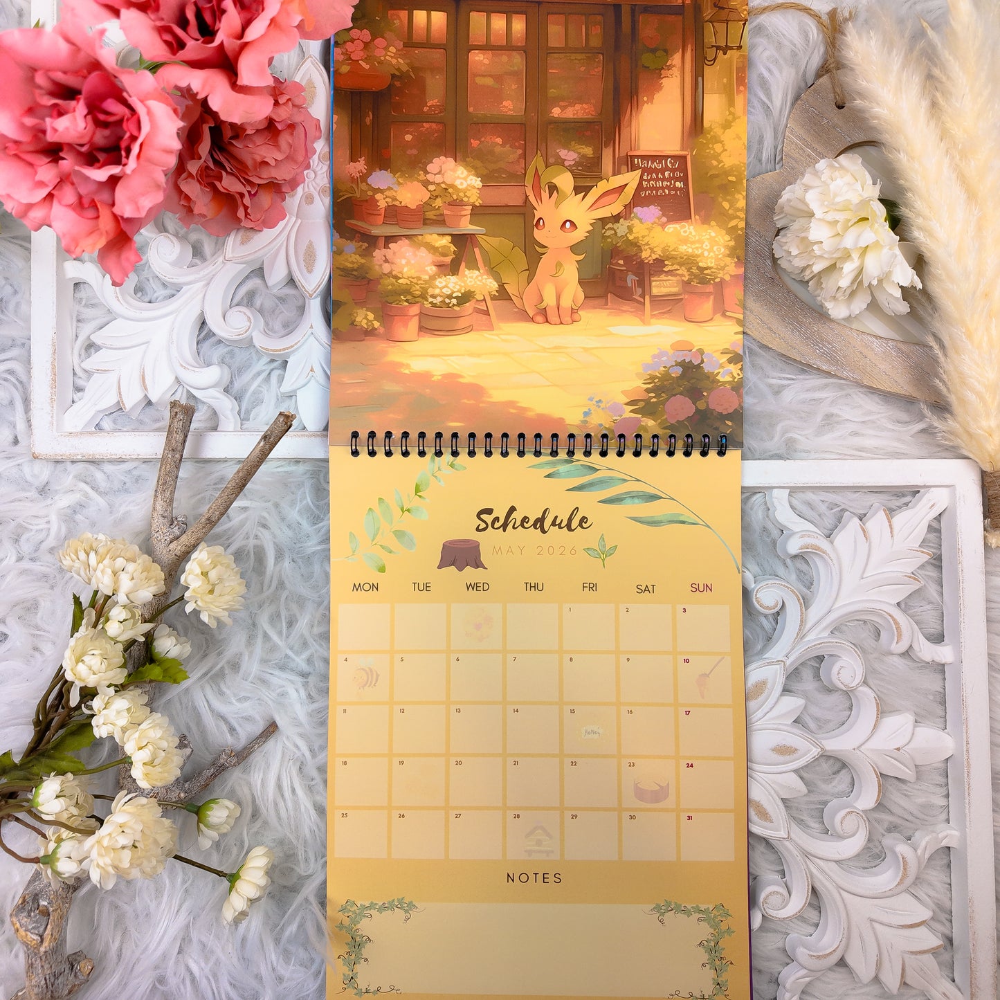 Pokemon Eevee Evolution Wall Calendar