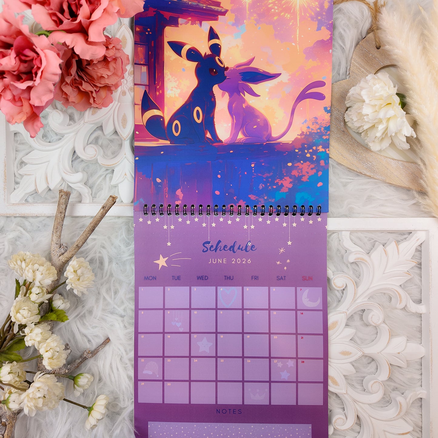 Pokemon Eevee Evolution Wall Calendar