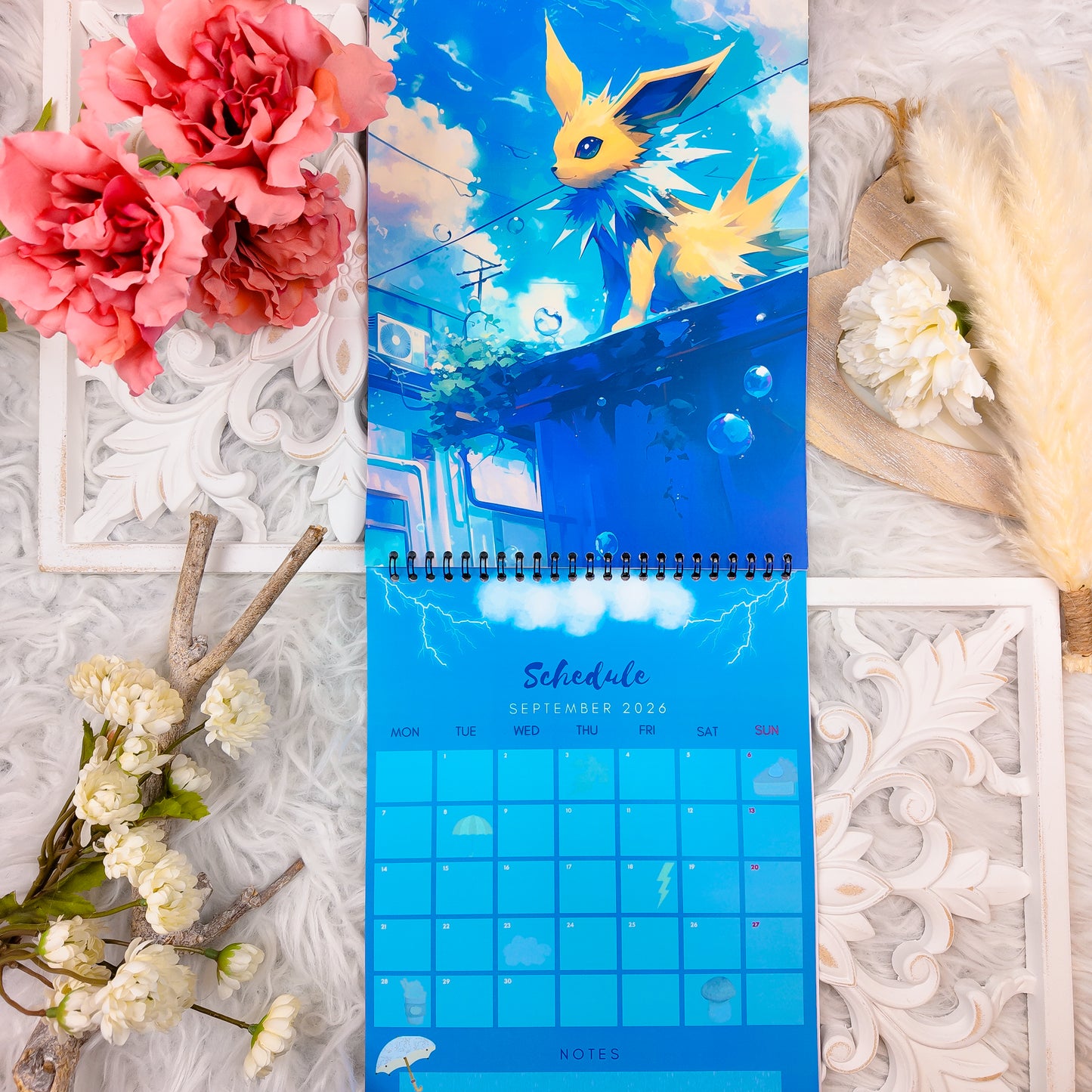 Pokemon Eevee Evolution Wall Calendar