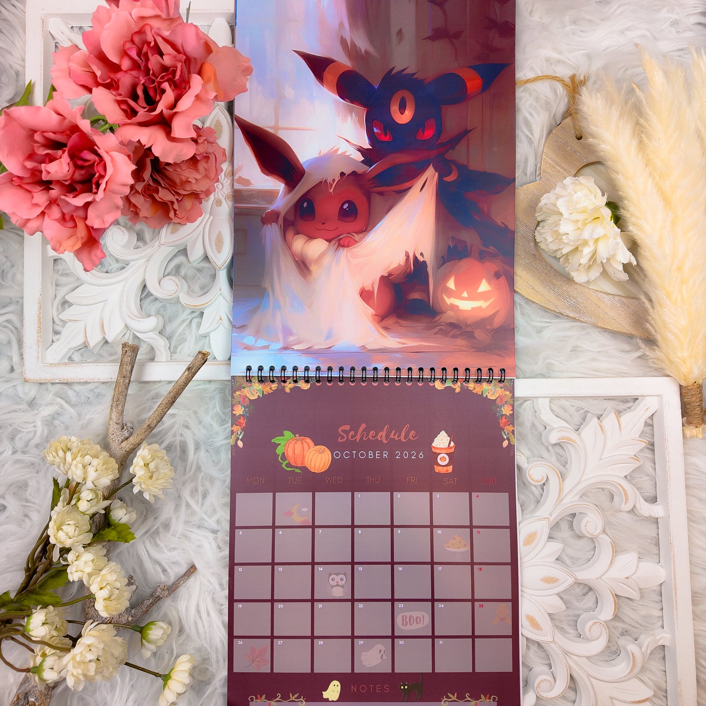 Pokemon Eevee Evolution Wall Calendar