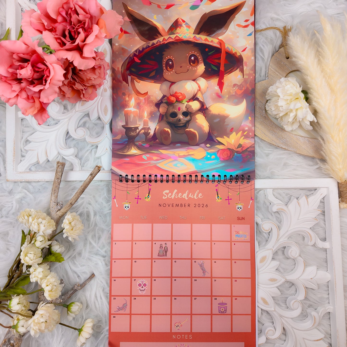 Pokemon Eevee Evolution Wall Calendar