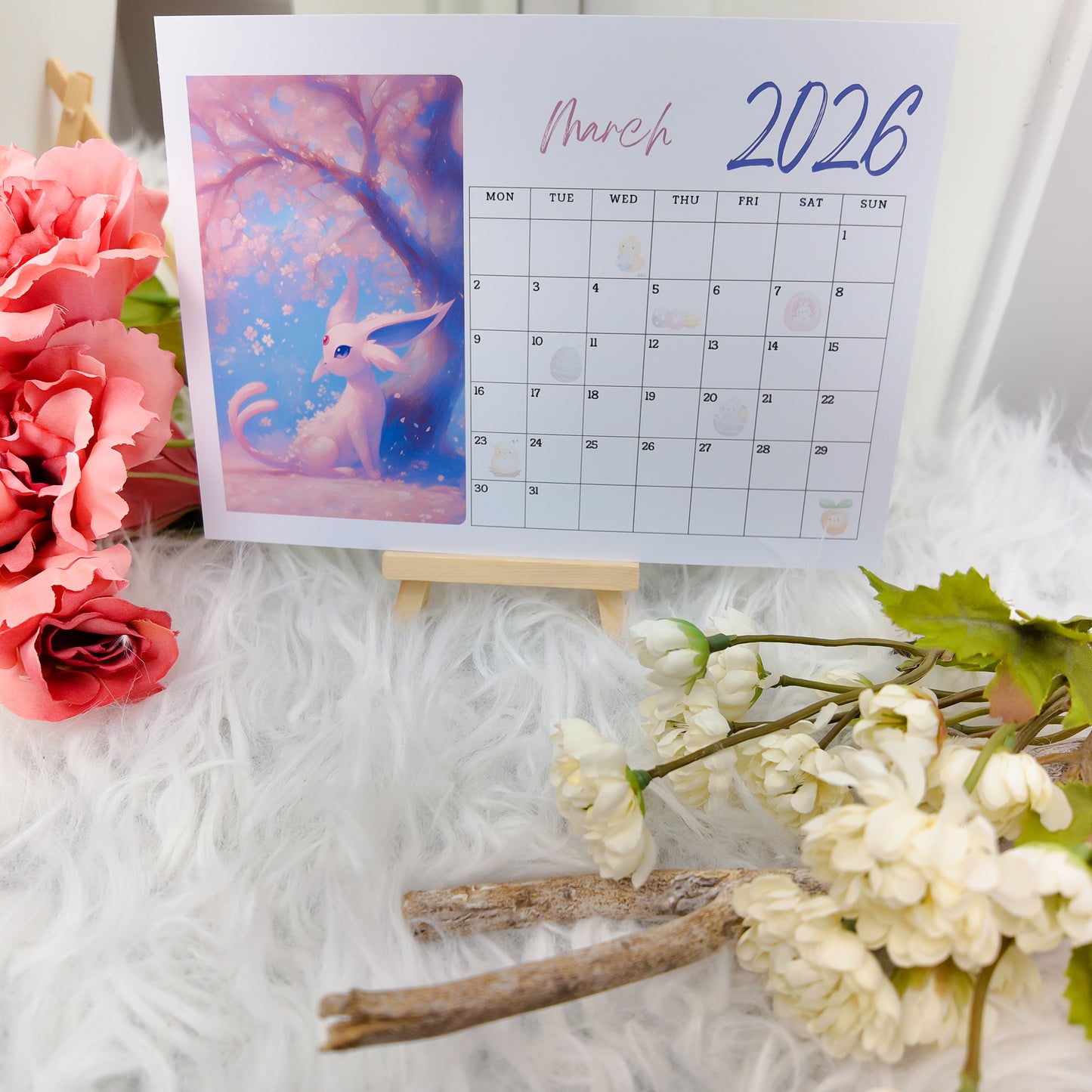 Pokemon Eevee Evolution Desk Calendar