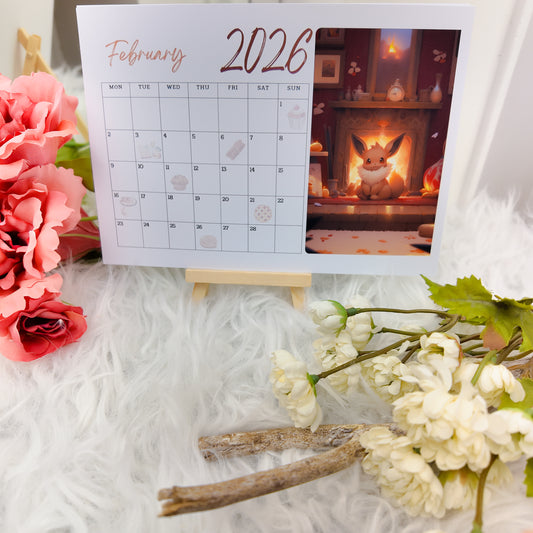 Pokemon Eevee Evolution Desk Calendar