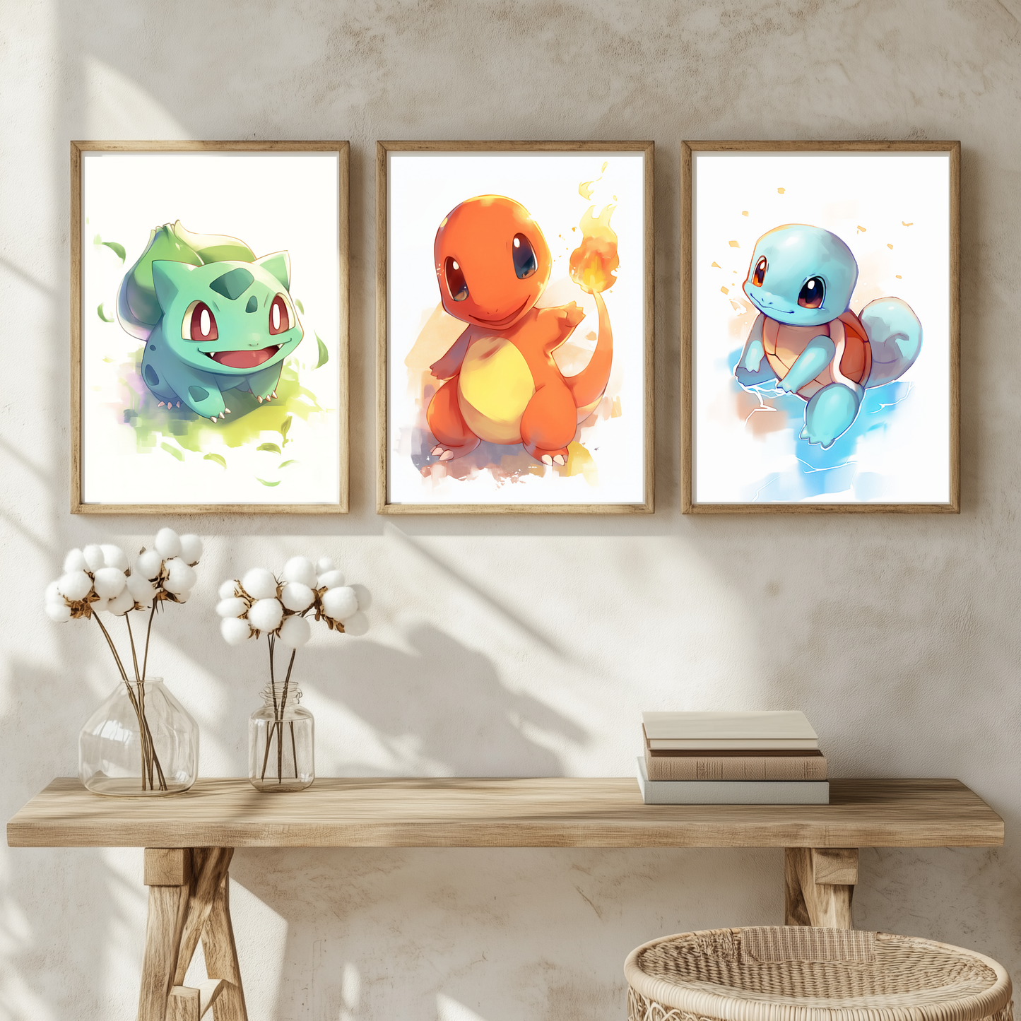 Starter Pokemon Poster Set