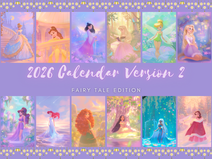Fairy Tale Desk Calendar