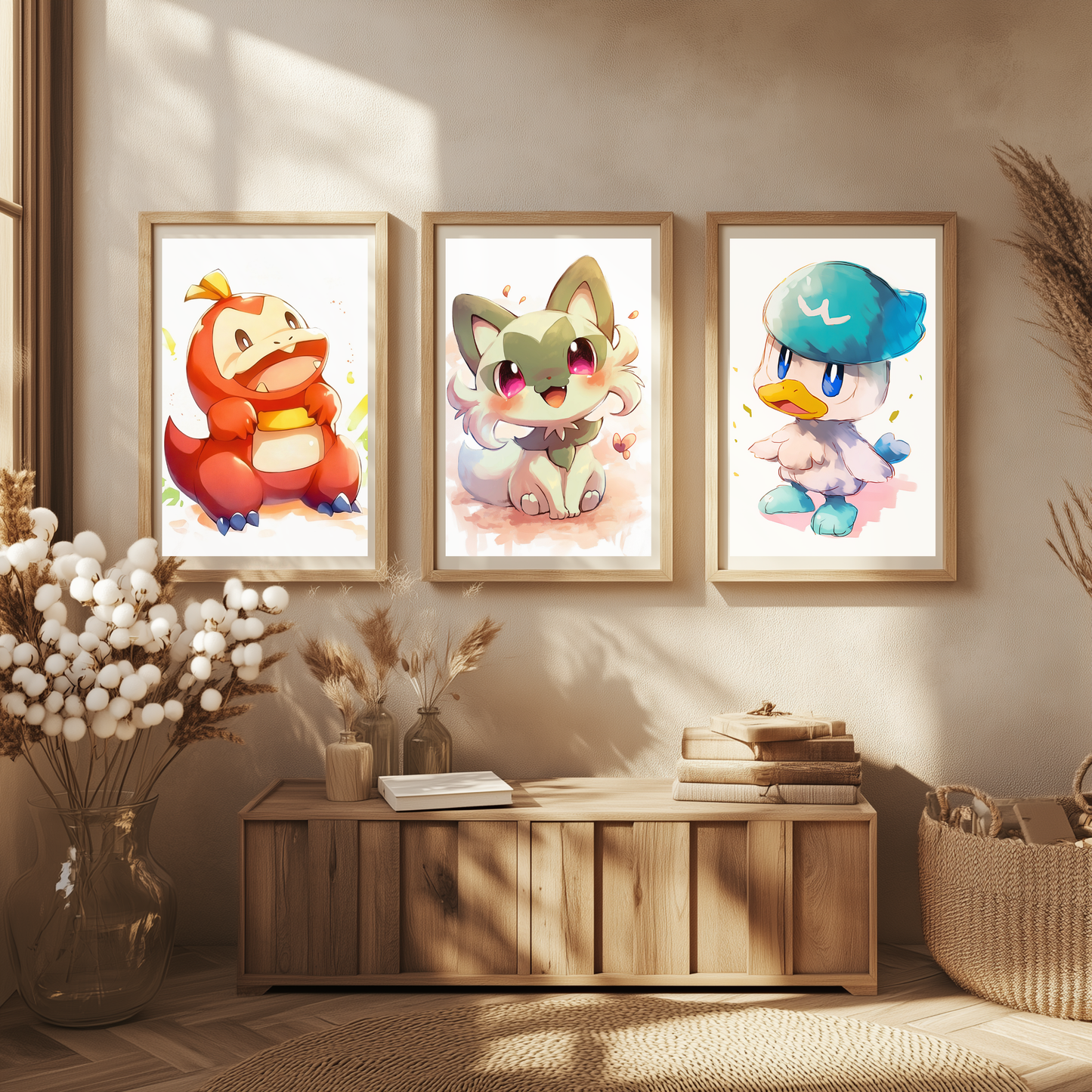 Starter Pokemon Poster Set