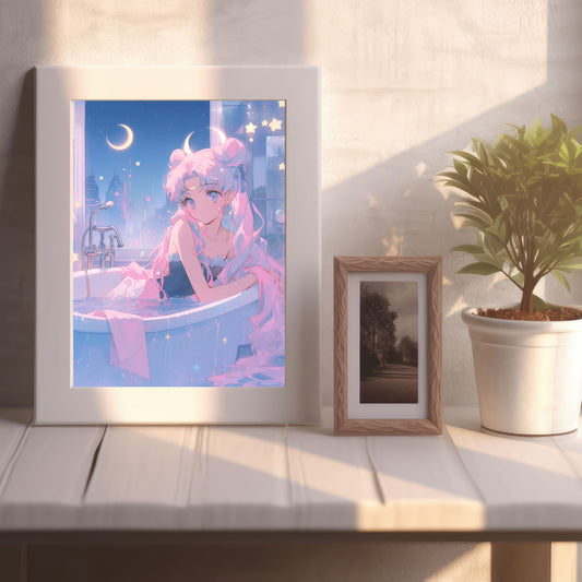 Moon Bath Poster