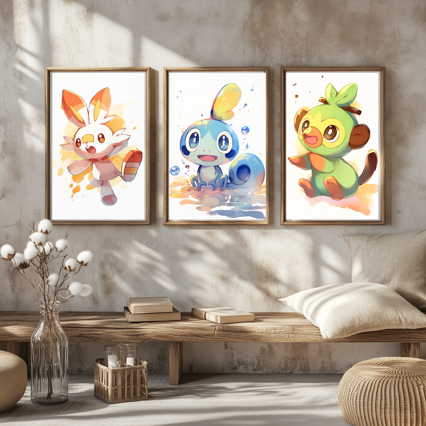 Starter Pokemon Poster Set