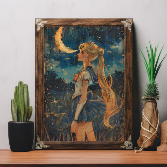 Moon Gouache Poster