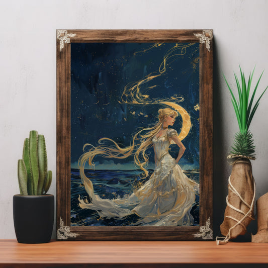Moon Gouache Poster