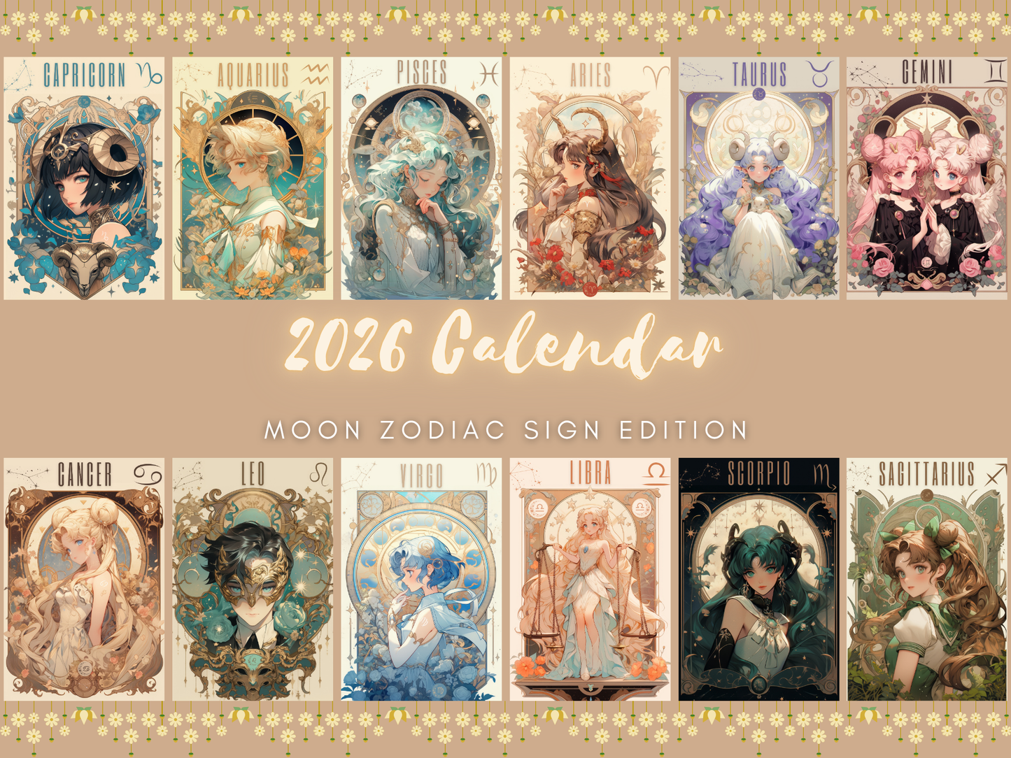 Sailor Moon Wall Calendar