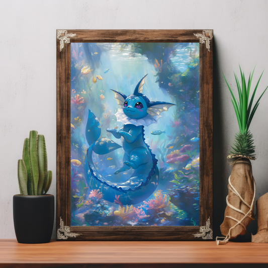 Pokemon Vaporeon Poster
