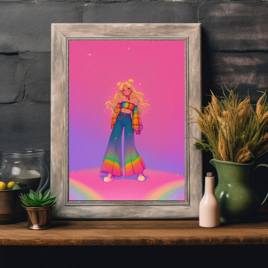 Venus Hippie 70's Poster