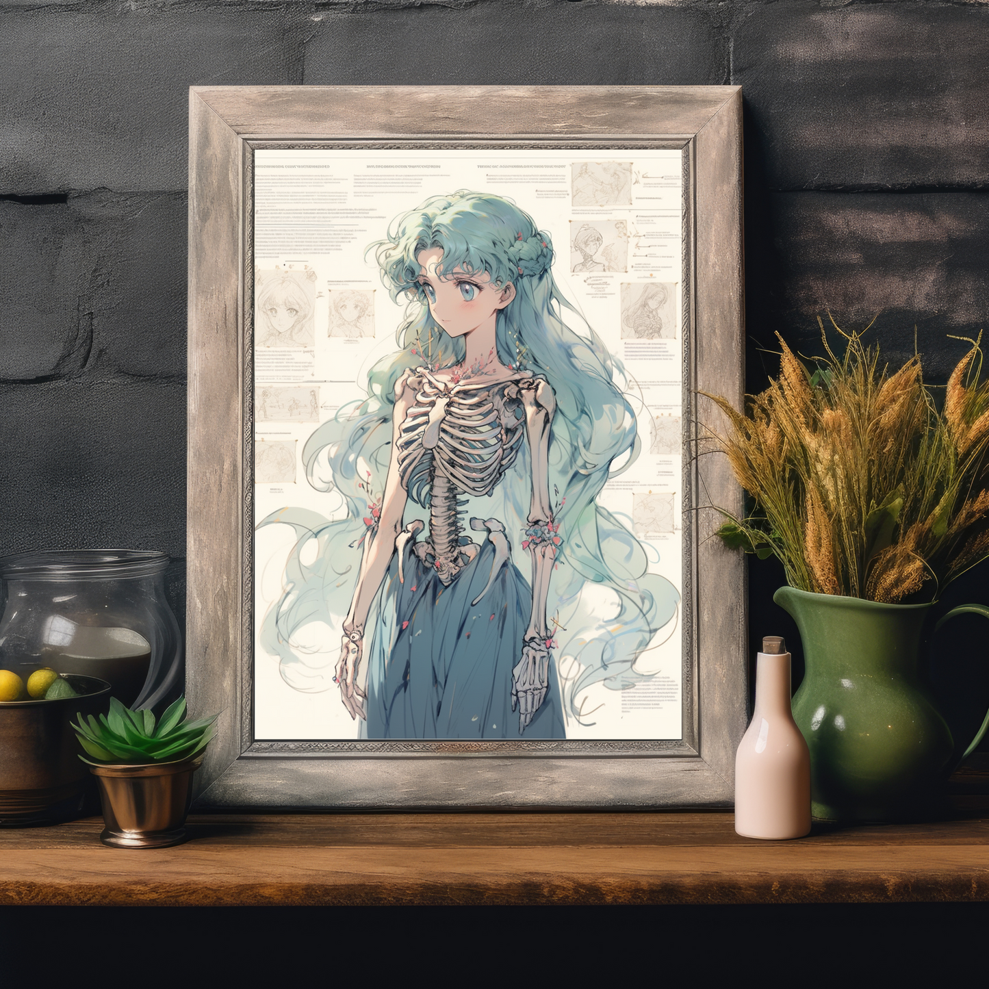 Neptune Skeleton Poster