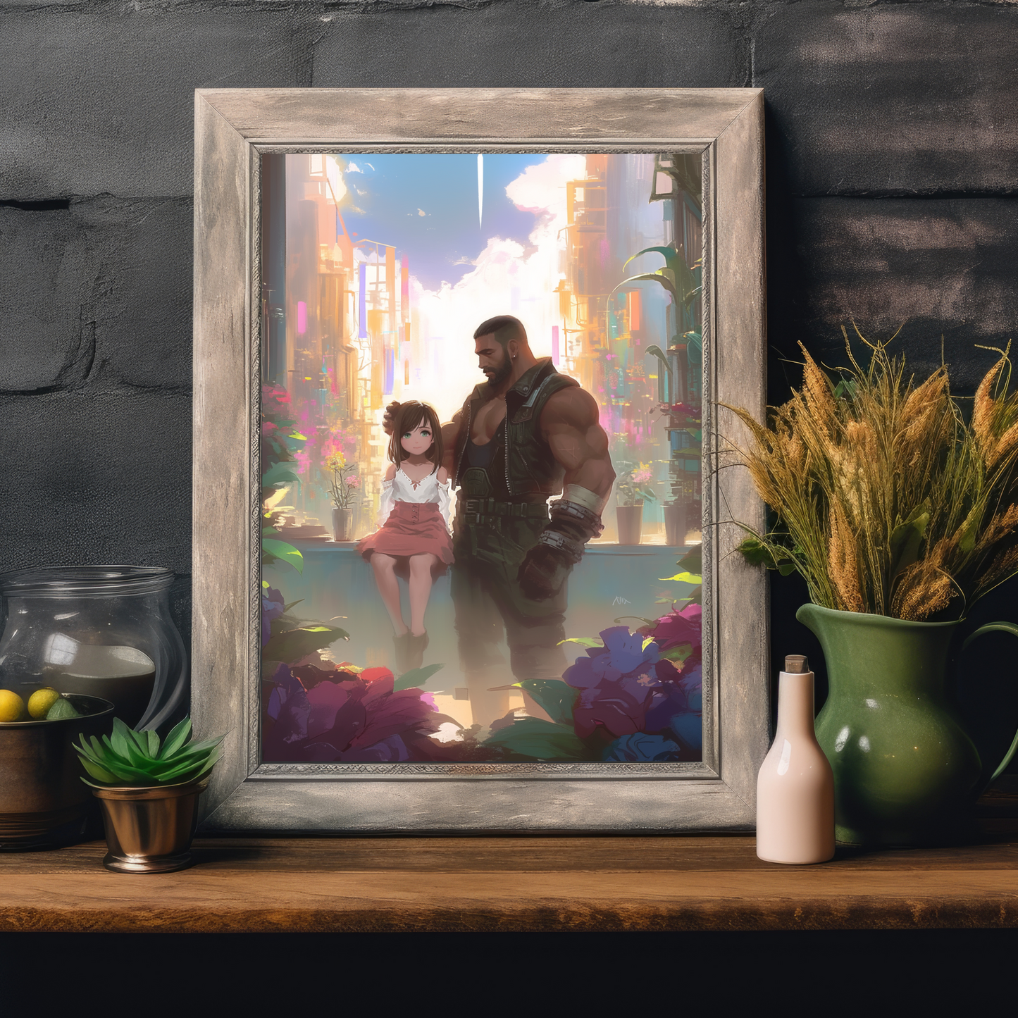 FF VII Marlene and Barret Poster