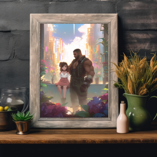 FF VII Marlene and Barret Poster