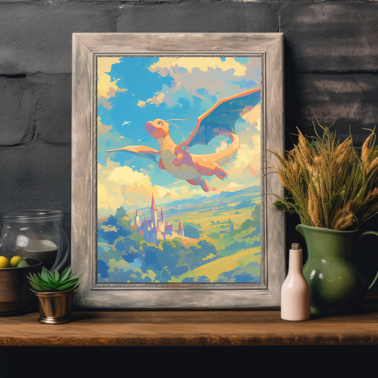 Pokemon Dragonite Poster