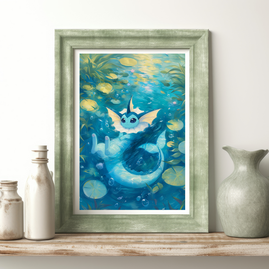 Pokemon Vaporeon Poster
