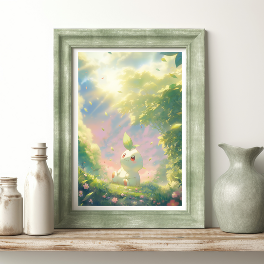 Pokemon Chikorita Poster