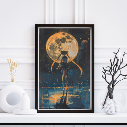 Moon Gouache Poster