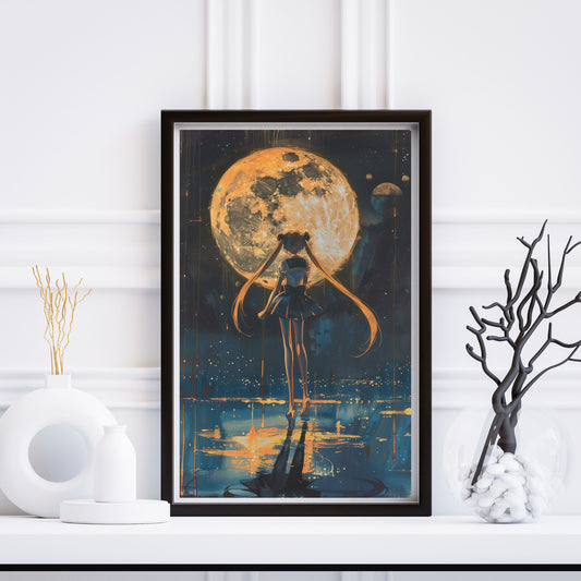 Moon Gouache Poster