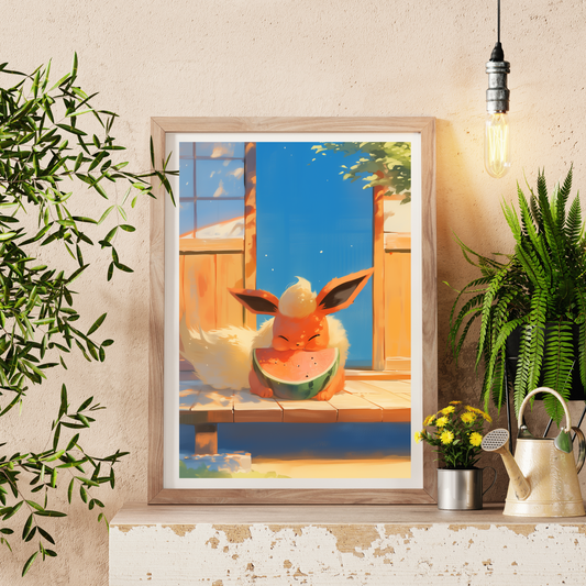 Pokemon Flareon Poster