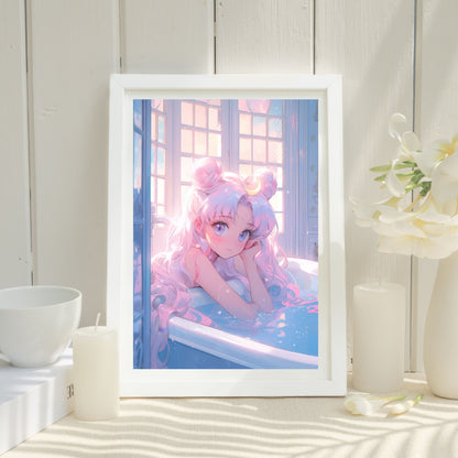 Moon Bath Poster
