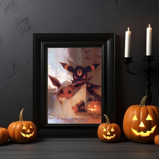 Pokemon Umbreon and Eevee Poster