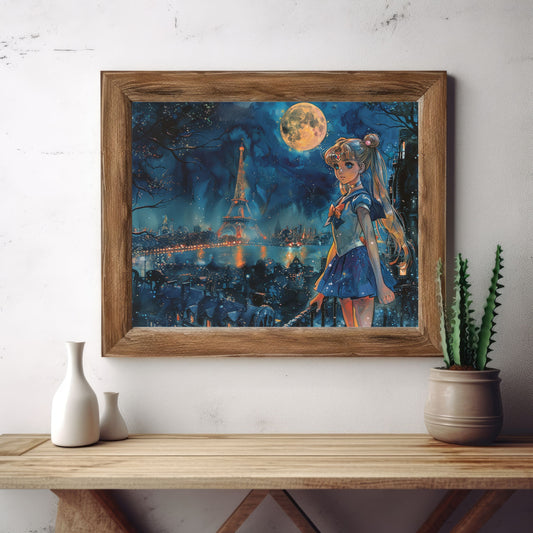 Moon Gouache Poster