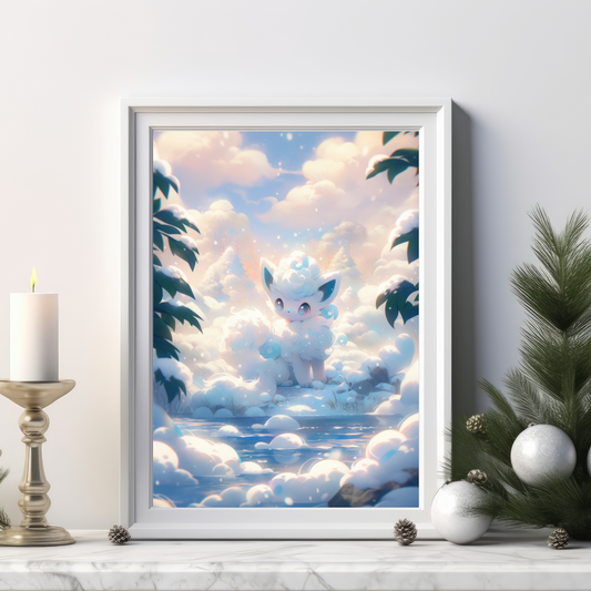 Pokemon Alola Vulpix Poster