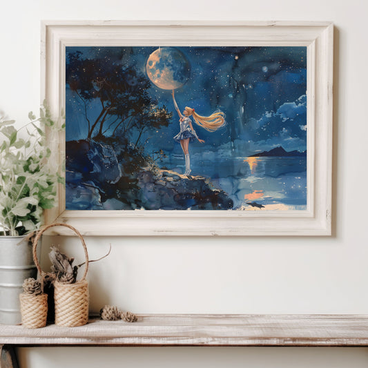 Moon Gouache Poster