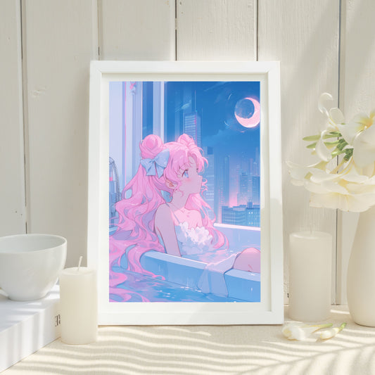 Moon Bath Poster