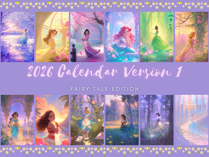 Fairy Tale Desk Calendar