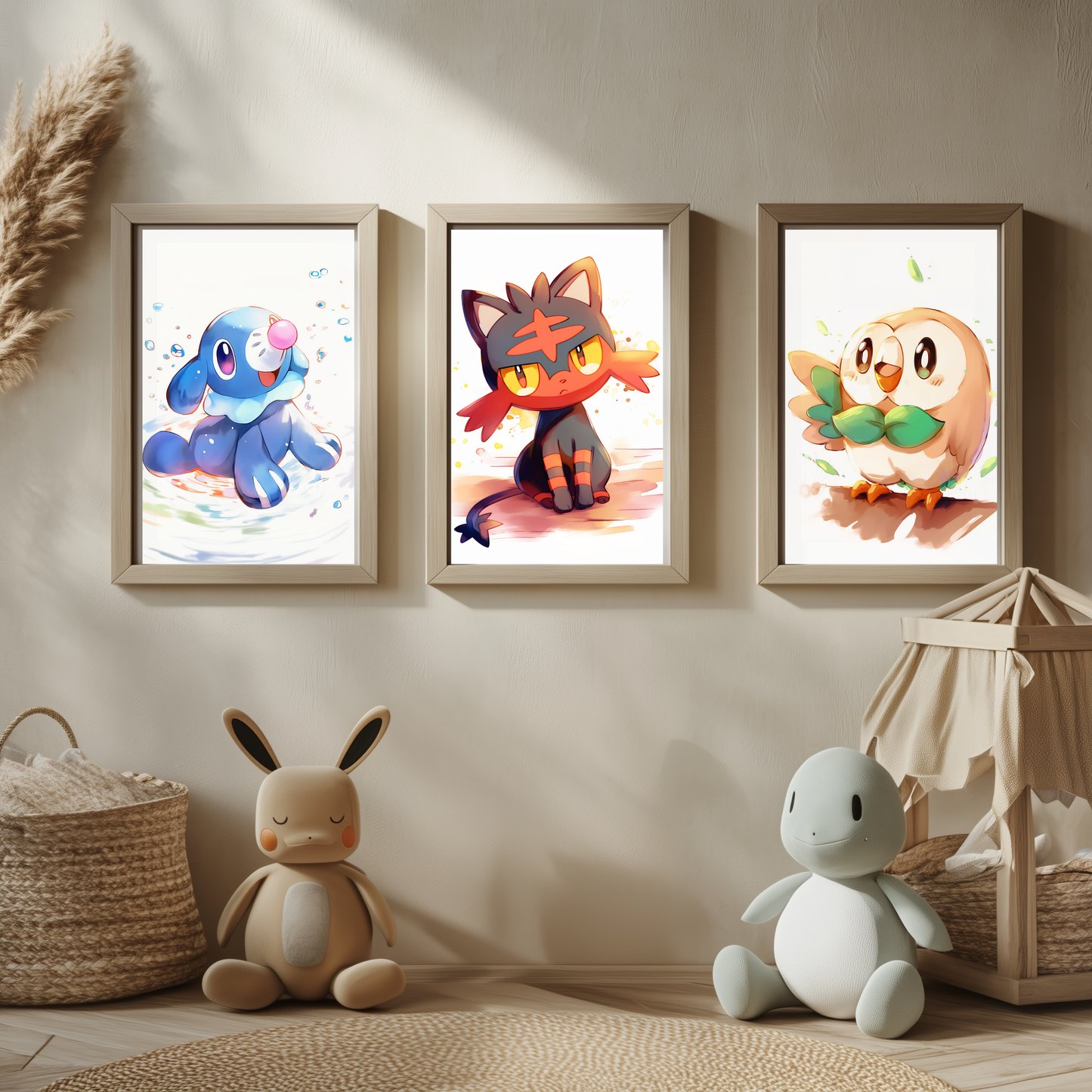 Starter Pokemon Poster Set