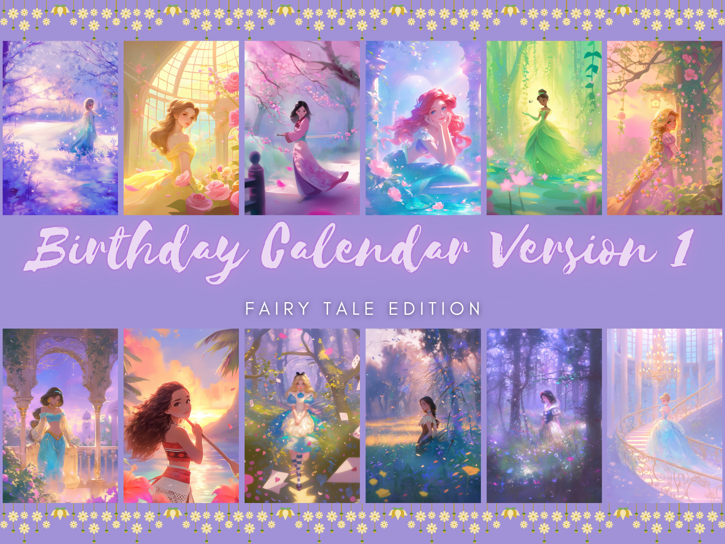 Fairy Tale Birthday Calendar